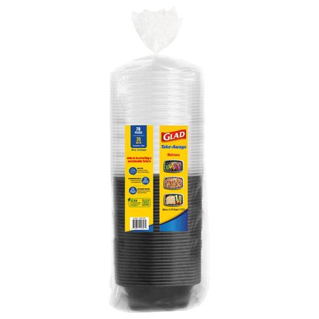 Glad Take-Aways Rectangle Food Containers With Lids