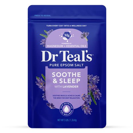 Dr Teal’s Epsom Salt Magnesium Soak, Soothe & Sleep with Lavender