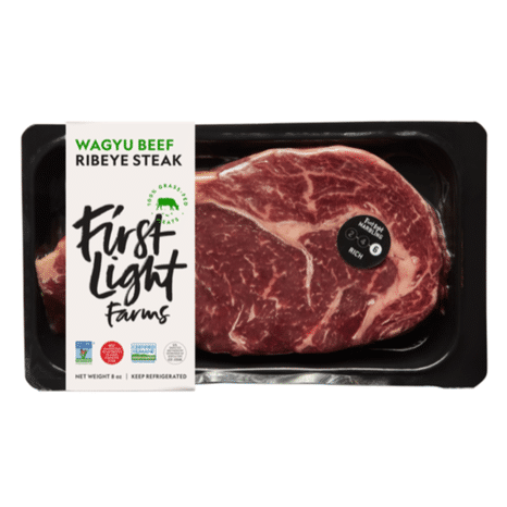 First Light Farms 100% Grass-Fed Wagyu Beef Ribeye Steak