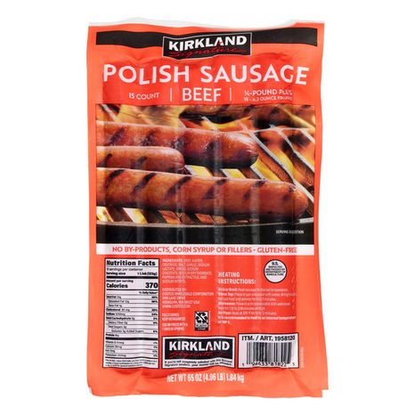 Kirkland Signature Beef Polish Sausage
