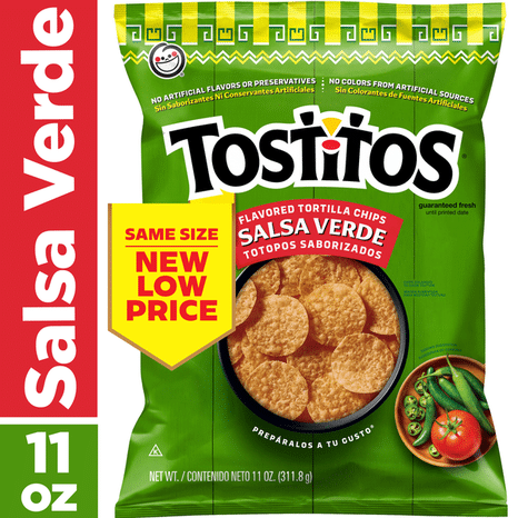 Tostitos Tortilla Chips, Salsa Verde Flavored Rounds