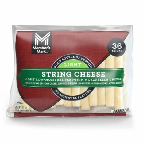 Member’s Mark Mozzarella Light Low-moisture Part-skim String Cheese
