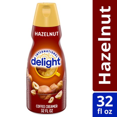 International Delight Coffee Creamer, Hazelnut, Refrigerated Flavored Creamer, 32 FL OZ Bottle