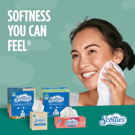 Scotties Facial Tissue Everyday Comfort, 2-Ply