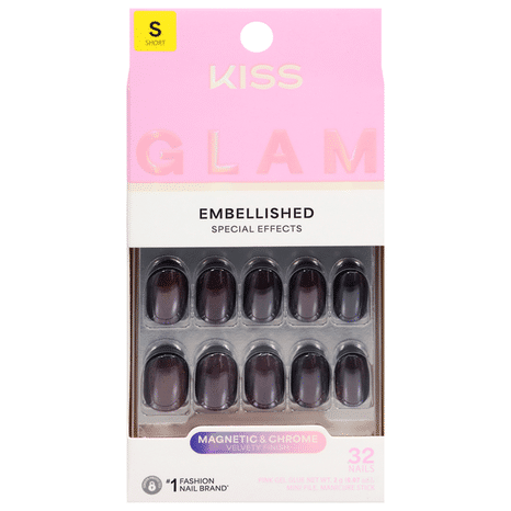 KISS Simple Joys Embellished Short Nails