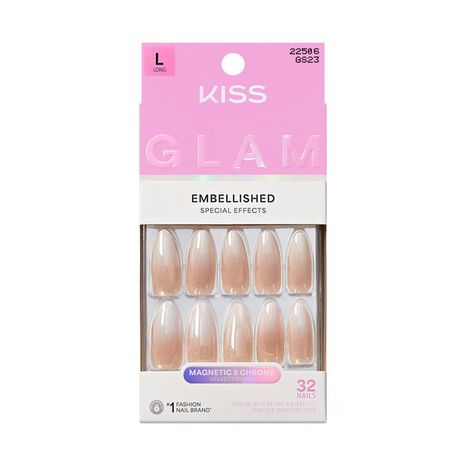 KISS Day n Night Embellished Long Nails