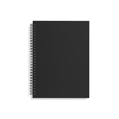 TRU RED TR54988 Medium Black Soft Cover Meeting Notebook