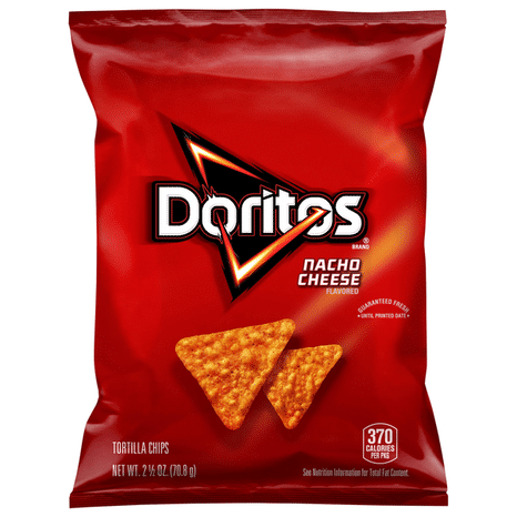 Doritos Tortilla Chips, Nacho Cheese Flavored
