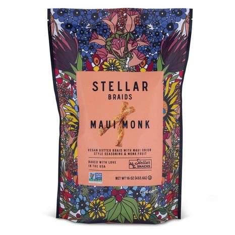 Stellar Snacks Maui Monk, Pretzel Braids