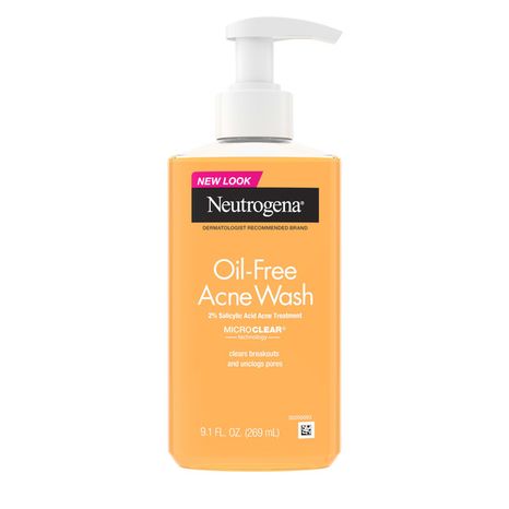 Neutrogena Oil-Free Acne Face Wash, 2% Salicylic Acid, 9.1 fl oz