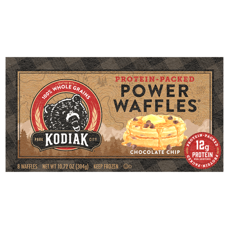 Kodiak Power Waffles, Chocolate Chip
