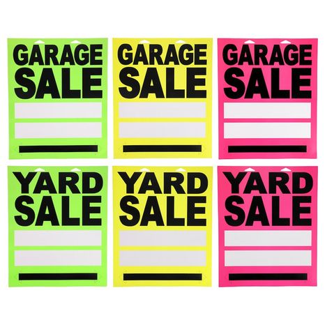 Jot Bright Garage Sale Sign, 13 x 16 in