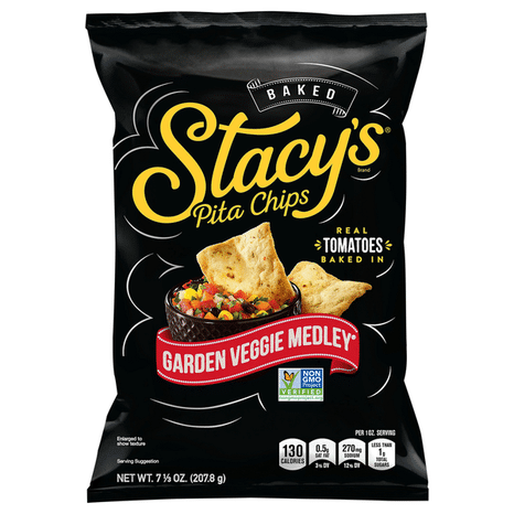Stacy's Pita Chips, Garden Veggie Medley, Baked