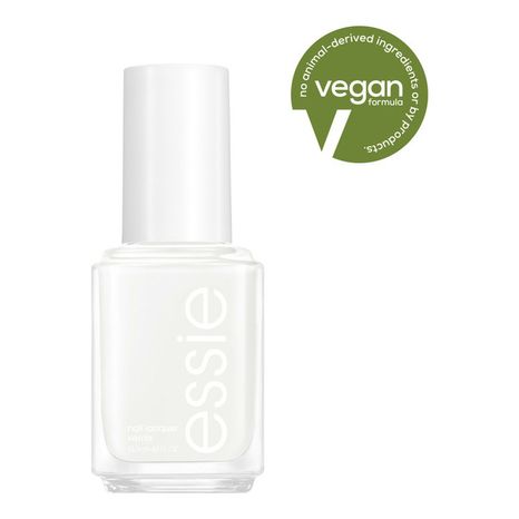 essie salon-quality nail polish, vegan, snowy white, Blanc