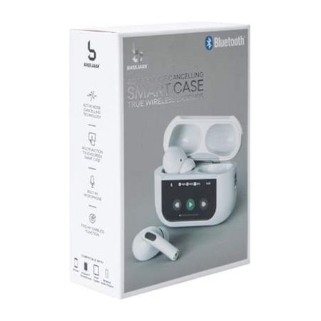 Bass Jaxx ANC Smart Case True Wireless Earbuds - White