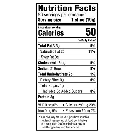 Kraft White American Cheese Slices