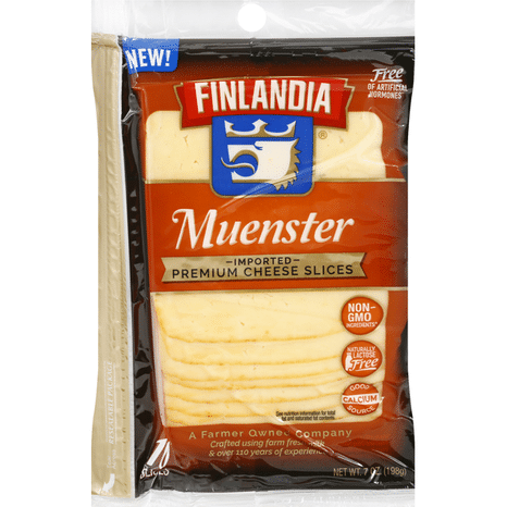 Finlandia Cheese, Premium, Muenster, Slices