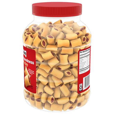 Milk-Bone MaroSnacks Small Dog Treats with Real Bone Marrow, 40 Oz. Canister