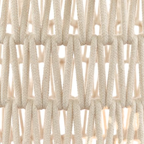 Round Cotton Rope Laundry Basket - Natural - 19-3/4" x 12-1/2"