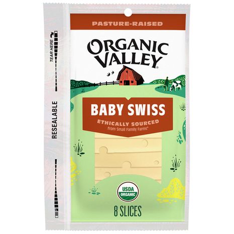 Organic Valley® Organic Baby Swiss Cheese Slices