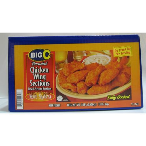 Big C Spicy Breaded Cooked Chicken Wings