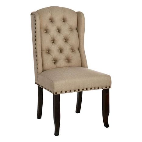 Providence Aahmad Winged Dining Chair - Beige