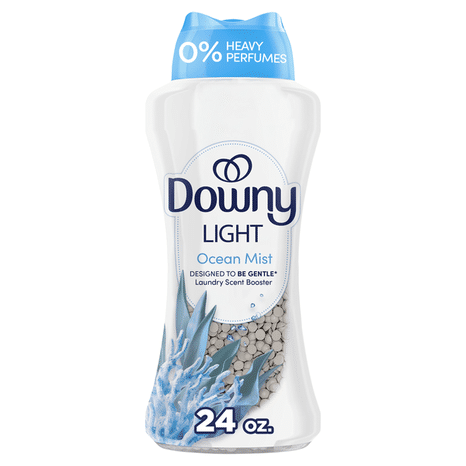 Downy Light Laundry Scent Booster Beads for Washer, Ocean Mist, with No Heavy Perfumes