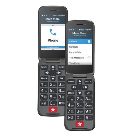 Lively Jitterbug Flip2 Cell Phone for Seniors - Red