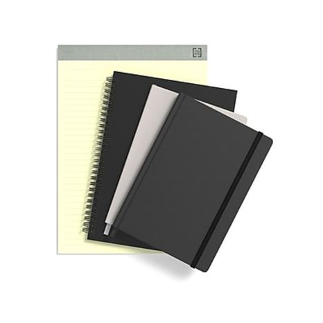 TRU RED Large Black Flexible Cover Ruled Journal