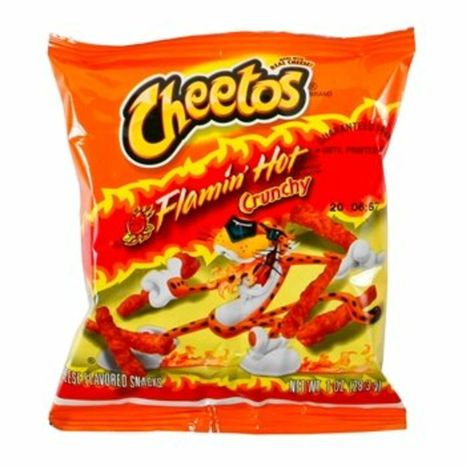 Cheetos Cheese Flavored Snacks, Flamin' Hot, Crunchy