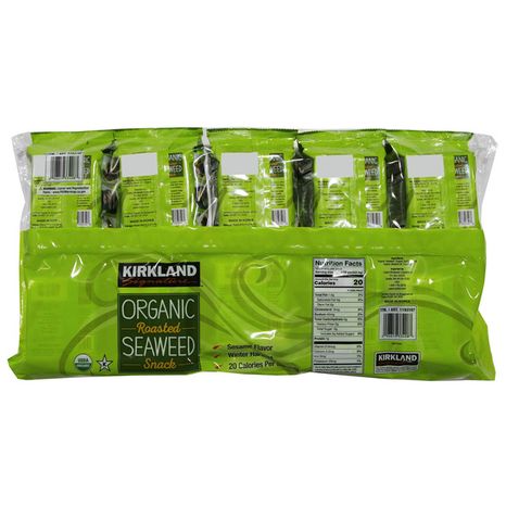 Kirkland Signature Roasted Seaweed Organic Snack