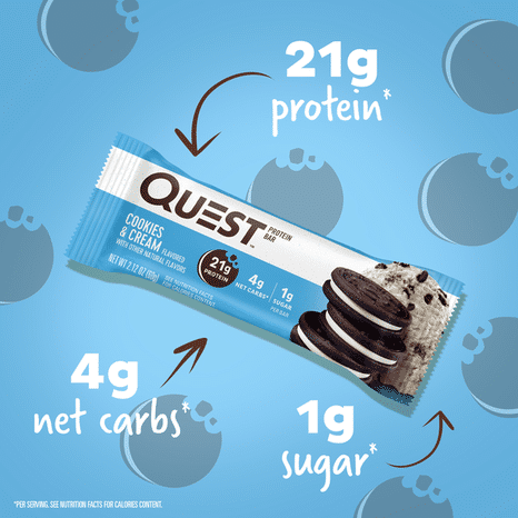 Quest Protein Bar, Cookies & Cream Flavor