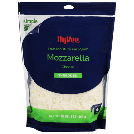 Hy-Vee Shredded Cheese, Part-Skim, Mozzarella, Low-Moisture