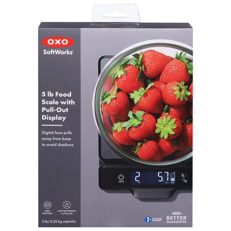 OXO Food Scale, with Pull-Out Display, 5 Lb