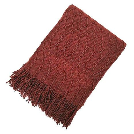 At Home Beverly Poseidon Throw Blanket - Red