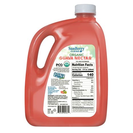 Sun Berry Farms Guava Nectar Organic Juice
