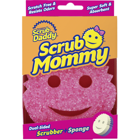 Scrub Daddy Scrubber + Sponge, Dual-Sided