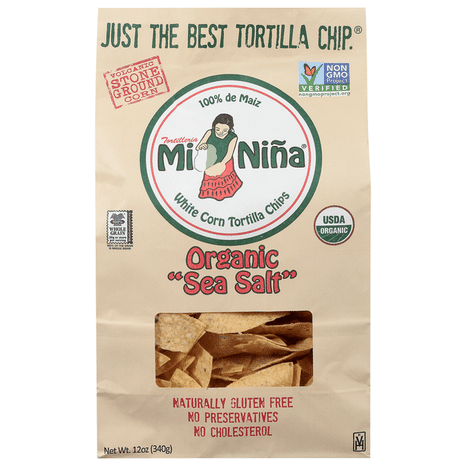 Mi Nina Organic White Corn Sea Salt Tortilla Chips
