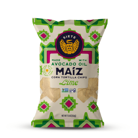Siete Corn Tortilla Chips, Lime, Totopos