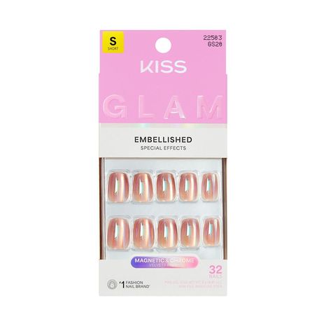 KISS Golden Hour Affairs Embellished Short Nails