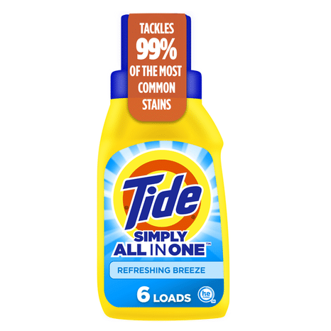 Tide Simply All In One Liquid Laundry Detergent, Refreshing Breeze