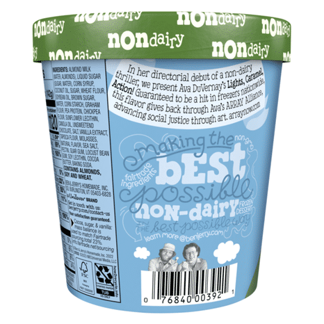Ben & Jerry's Non-Dairy Vanilla Lights! Caramel! Action!™ Frozen Dessert