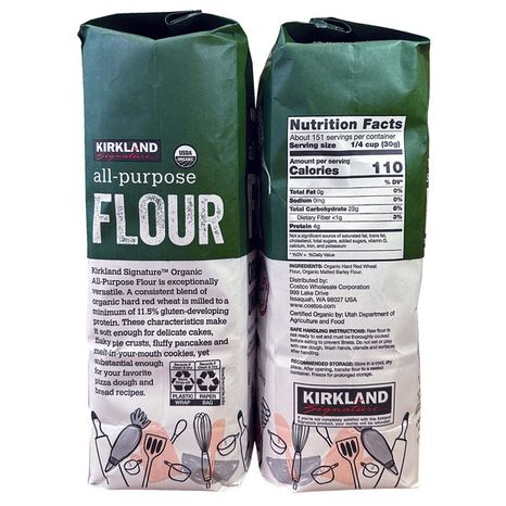 Kirkland Signature Organic Unbleached All-purpose Flour