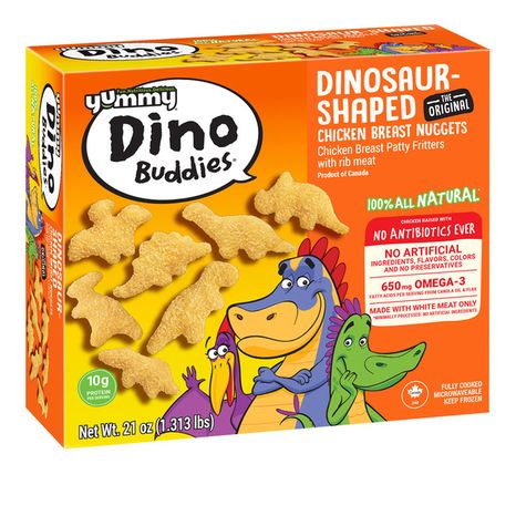Yummy Dinosaur-Shaped Chicken Breast Nuggets