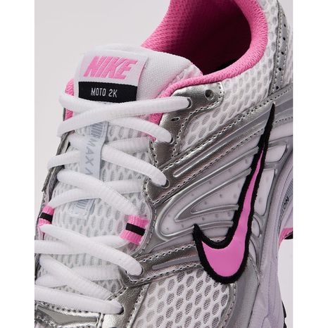 Nike Women's AM Moto 2K Shoes, Size 8.0, Medium/B - Silver/Pink