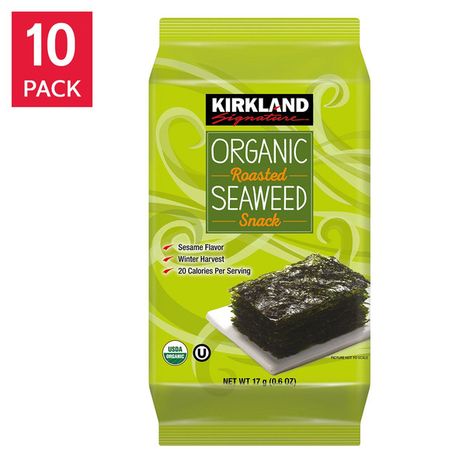 Kirkland Signature Roasted Seaweed Organic Snack
