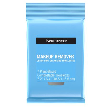 Neutrogena Face Cleansing & Makeup Remover Wipes, Travel Size, 7 ct.