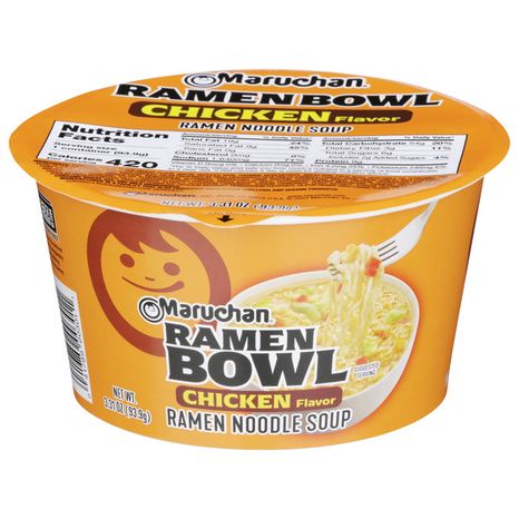 Maruchan Ramen Bowl Chicken Flavor Ramen Noodle Soup