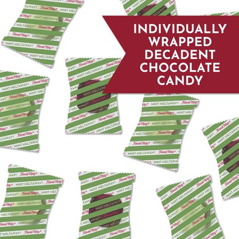 Fannie May Mint Meltaways, Premium Chocolate Mint Center Covered in Milk Chocolate or Green Pastel Coating, Bag, 4.2 oz