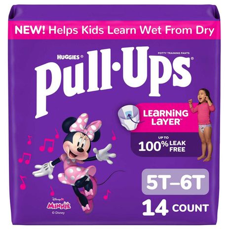 Pull-Ups Girls' Potty Training Pants, 5T-6T (46+ lbs)